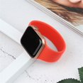 thumbnail image 4 of YuiYuKa Silicone Solo Loop band Compatible with Apple Watch Bands 44mm 40mm 45mm 41mm 38mm 42mm 49mm, Elastic Belt bracelet Strap for iWatch series 3/4/5/SE/6/7/8/9/Ultra tomales blue, 4 of 8