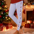 thumbnail image 4 of Zhanying Leggings de Noël pour Femmes Rouges Confortables avec Poignets Élastiques aux Chevilles Leggings d'Hiver pour Femmes Violet G, 4 of 6