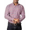 thumbnail image 3 of Camisa Hombre Casual Slim Fit Cuadros Blancos, Rojos, Negros, 3 of 6
