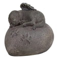 thumbnail image 4 of Angelic Labrador Dog Sleeping On Heart Stone Cremation Urn Pet Memorial Statue, 4 of 9