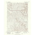 thumbnail image 2 of USGS 15x18 Gold Ornate Wood Framed with Double Matting Museum Art Print Titled - Ploessers Draw Wyoming Quad - USGS 1972, 2 of 4