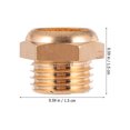 thumbnail image 2 of 12pcs Pneumatic Muffler G1/4 Male Thread Pneumatic Silencer Copper Muffler, 2 of 7