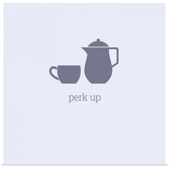 Great BIG Canvas | Rolled Kate Lillyson Poster Print entitled Perk Up - minimalist retro kitchen art