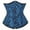 19# Royal Blue, variant on DENGDENG Women's Lace Up Boned Underbust Waist Corset Black 4XL