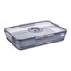 thumbnail image 1 of Contenedores de almacenamiento de alimentos con tapa - Contenedores de alimentos, contenedores de plástico para preparación de comidas Gris32.5x22.5x6.3cm, 1 of 7