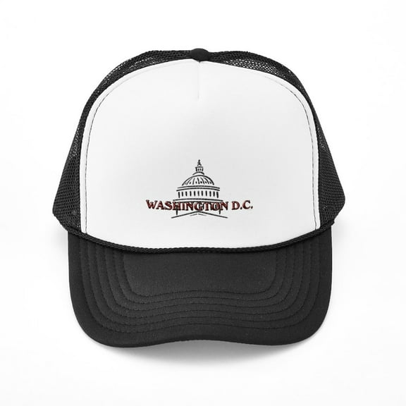 CafePress - Washington DC - Adjustable Unisex Printed Trucker Hat with Mesh Back