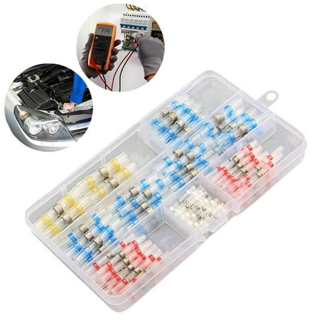 

Cogfs 150 Pcs solder connectors 4types heat shrink connectors waterproof heat shrink set