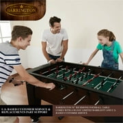 58” Richmond Foosball Table Competition Size, Soccer, Accessories Included, Brown/Black by Barrington Billiards