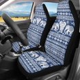 thumbnail image 2 of POLERO Embroidered Elephant Medallion Polyester Car Seat Cover Easy Install, Waterproof Front Seat Cover for Women, 2 Pcs Vehicle Seat Covers, 2 of 11