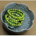 thumbnail image 3 of Green Sea Sediment Jasper Gemstone 8mm Round Beads Stretch Bracelet 7" Unisex, 3 of 4