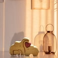 thumbnail image 2 of Rompecabezas de elefante en 3D de madera, juego de ingenio, actividad educativa Montessori para niños y adultos, para toda la familia, 2 of 7