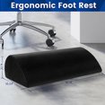 thumbnail image 2 of Foot Rest for Under Desk at Work Office Desk Accessories with Memory Foam and Washable Removable Cover  Foot Stool for Office  Car  Home to Foot Support and Relax Ankles(Black)., 2 of 6