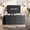Black, variant on Modern Wood TV Stand with Mount and 9 Drawers, Entertainment Center for 32–85 Inch TVs, Adjustable Height Media Console for Living Room