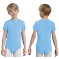 thumbnail image 5 of TTAO Boys Short Sleeve One Piece Bodysuit Adaptive Clothing For Children With Special Needs Anti-strip Romper Light Blue 6, 5 of 7