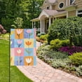 thumbnail image 2 of Yayeee Garden Flag 28" x 40" Double Sided Outdoor Yard Lawn Holiday Decorations, Blue Flowers, 2 of 6
