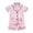 Pink, variant on Zanarzt Silk Pjs Toddler Baby Boy Girl Silk Pajamas Floral Short Sleeve Button Up Shirts Shorts Set Summer Pjs Satin Sleepwear 6-12 Months,Pink