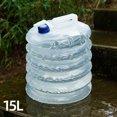 thumbnail image 3 of Agua Plegable De 15L, Dispensador De Agua Plegable Portátil De Gran Capacidad Para Acampar Al Aire Libre Y Hacer Senderismo Guardurnaity OD007987-00, 3 of 7