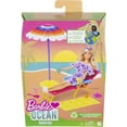 thumbnail image 6 of Barbie Loves the Ocean Beach-Themed Playset, Made from Recycled Plastics, 6 of 6