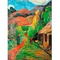 thumbnail image 2 of Gauguin, Paul 14x18 Black Ornate Wood Framed with Double Matting Museum Art Print Titled - Chemin A Papeete, 2 of 4