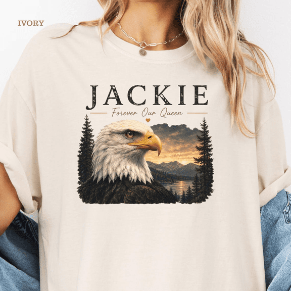 Jackie Forever Our Queen Shirt, Big Bear Bald Eagle Tribute Tee, Jackie Memorial Shirt, Eagle Lover Gift, Wildlife Remembrance T-Shirt