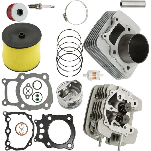 SEBLAFF Cylinder Head Piston Kit Replacement for Honda Rancher 350 TRX350 2000 2001-2006 Replacement for 12251-HN5-671 12191-HN5-670