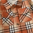 thumbnail image 5 of Happy Town Baby Boys Girls Plaid Flannel Jacket Long Sleeve Button Up Shirt Fall Winter Kids Coat, 5 of 8