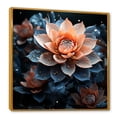 thumbnail image 2 of Designart "Rainy Dance Of Lotus Flowers" Lotus Floater Framed Wall Art Prints, 2 of 5