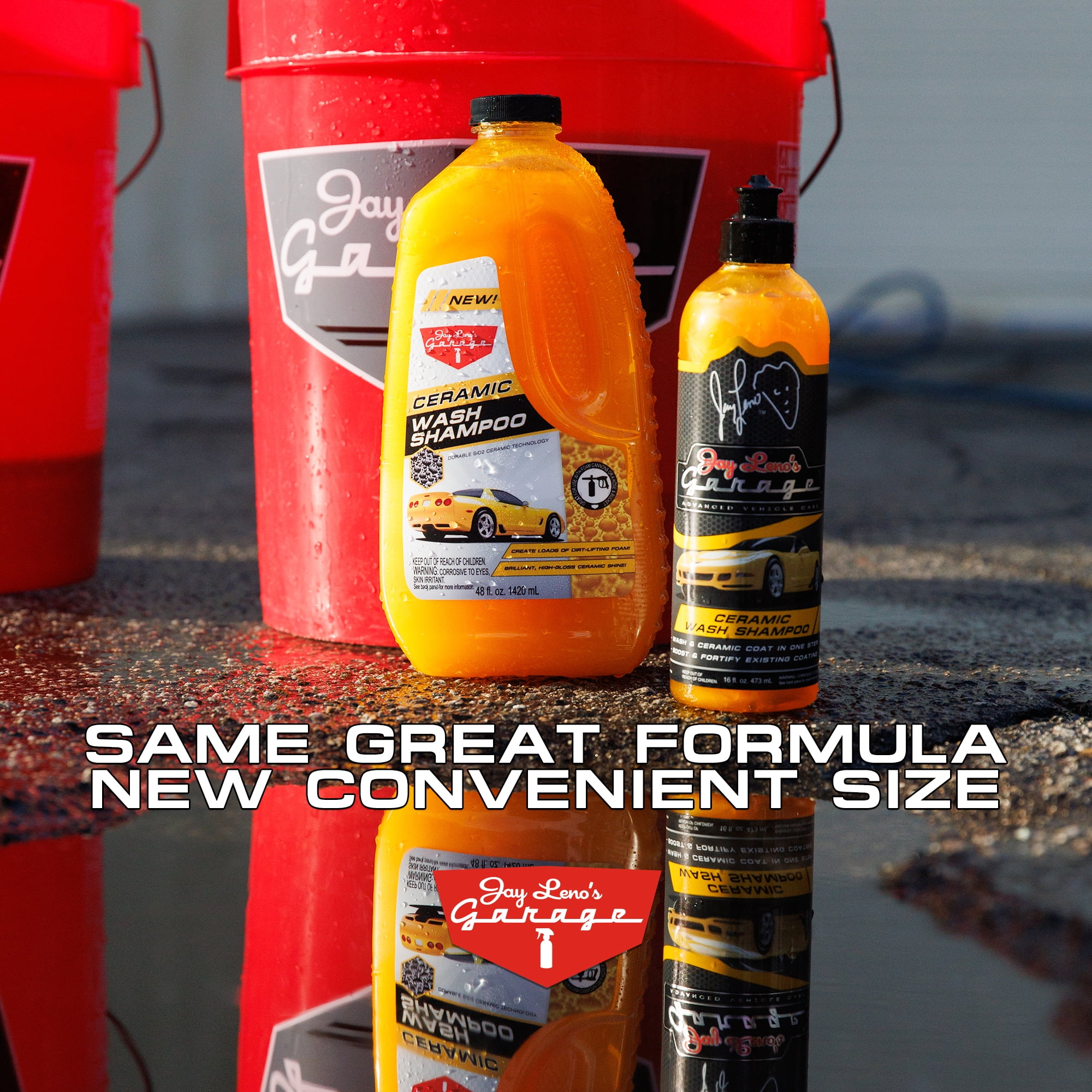 (2 pack) Jay Leno's Garage Ceramic Wash Shampoo (48 oz) - Clean, Protect & Boost Shine