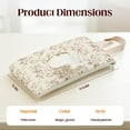 thumbnail image 7 of Floral Quilted Baby Wipe Holder - Portable Diaper Pouch for Stroller, Travel & Daily Use, 7 of 7