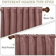 thumbnail image 2 of Soft Wild Rose Velvet Curtains Elegant Decor for Girls Bedroom, Solid Light Dimming Panels W42x L84 inches for Nursery Thick Drapes Energy Saving for Party Backdrops, Set of 2, 2 of 7