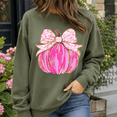 thumbnail image 4 of Breast Cancer Awareness Shirt, Pink Ribbon Pumpkin Bow Sweatshirt, October Support Hoodie and T-Shirt, Survivor Warrior Gift for Women, 4 of 9
