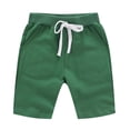 thumbnail image 5 of LEKWK Boys Cotton Workout Shorts Elastic Waist Drawstring Casual Bottoms Loose Fit Comfy Athletic Shorts with Pockets Summer Running Gym Outfits 0-12Y, 5 of 5