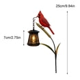 thumbnail image 3 of Cardinal Solar Garden Stake Lantern, Waterproof Warm Glow LED Light, Rustic Bird Yard Ornament for Halloween Fall Harvest Patio Lawn Walkway Graveyard Outdoor Decoration, 3 of 5
