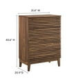 thumbnail image 3 of Pemberly Row Modern / Contemporary Wood Chest in Walnut Finish, 3 of 8