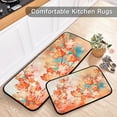 thumbnail image 5 of SKYSONIC Maple Leaves Fall Vintage Kitchen Rugs Set of 2, Foliage Red Autumn Floor Runner Area Rug Washable Carpet Mat Perfect for Living Room Bedroom Entryway, 5 of 7