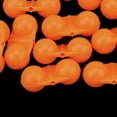 thumbnail image 2 of Sonducket 20 piezas cuentas de campana de pesca alertas de alarma de doble anillo varilla de sonajero poste luminoso Tarjeta de iluminación Pescar Naranja, 2 of 6