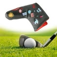 thumbnail image 4 of Golf Putter Cover Portable Fermeture Imperméable Maillet Couvre-Tête Protecteur de Sport Noir, 4 of 8