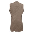 thumbnail image 6 of Short Sets for Women Sleeveless V Neck Long Cardigan Vest and Shorts 2 Piece Matching Set Business Casual Work Sets, 6 of 7
