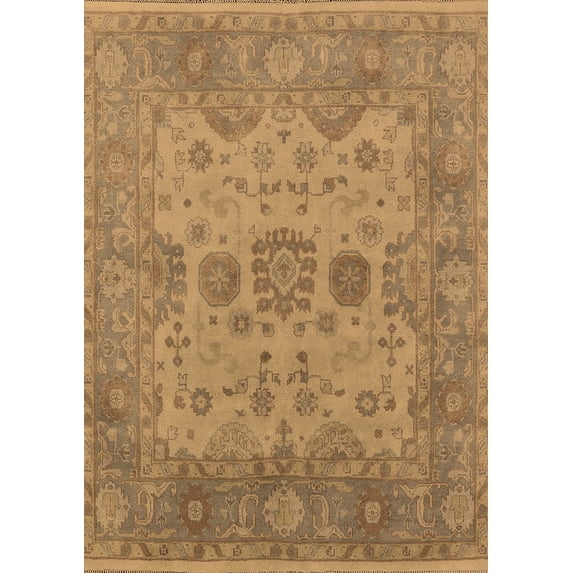 Ahgly Company Indoor Rectangle Oriental Brown Industrial Area Rugs, 3' x 5'