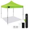 Ergodyne SHAX® 6000 Heavy-Duty Pop-Up Tent - 10ft x 10ft / 3m x 3m, Lime, Single