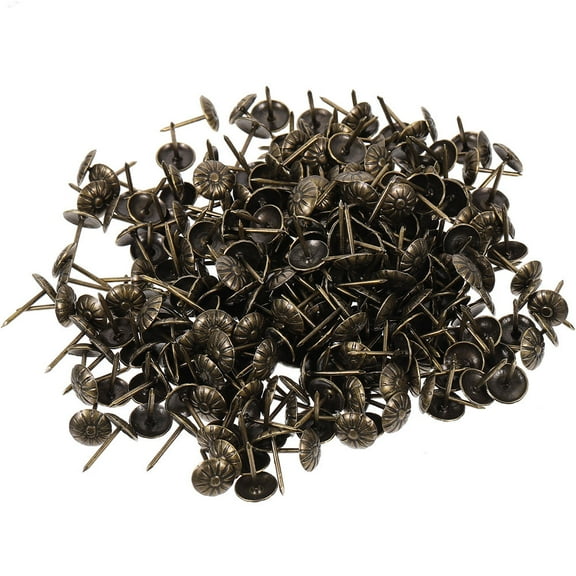 PAMINGONO 1000Pcs Iron Upholstery Tacks for Furniture Sofa Headboard Decorative Use