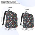 thumbnail image 4 of Xecao Holiday Christmas Cookies for Canvas College Laptop Backpack, Durable Rucksack Travel Notebook Bag School Backpack Book Bag for Men Women, 4 of 8
