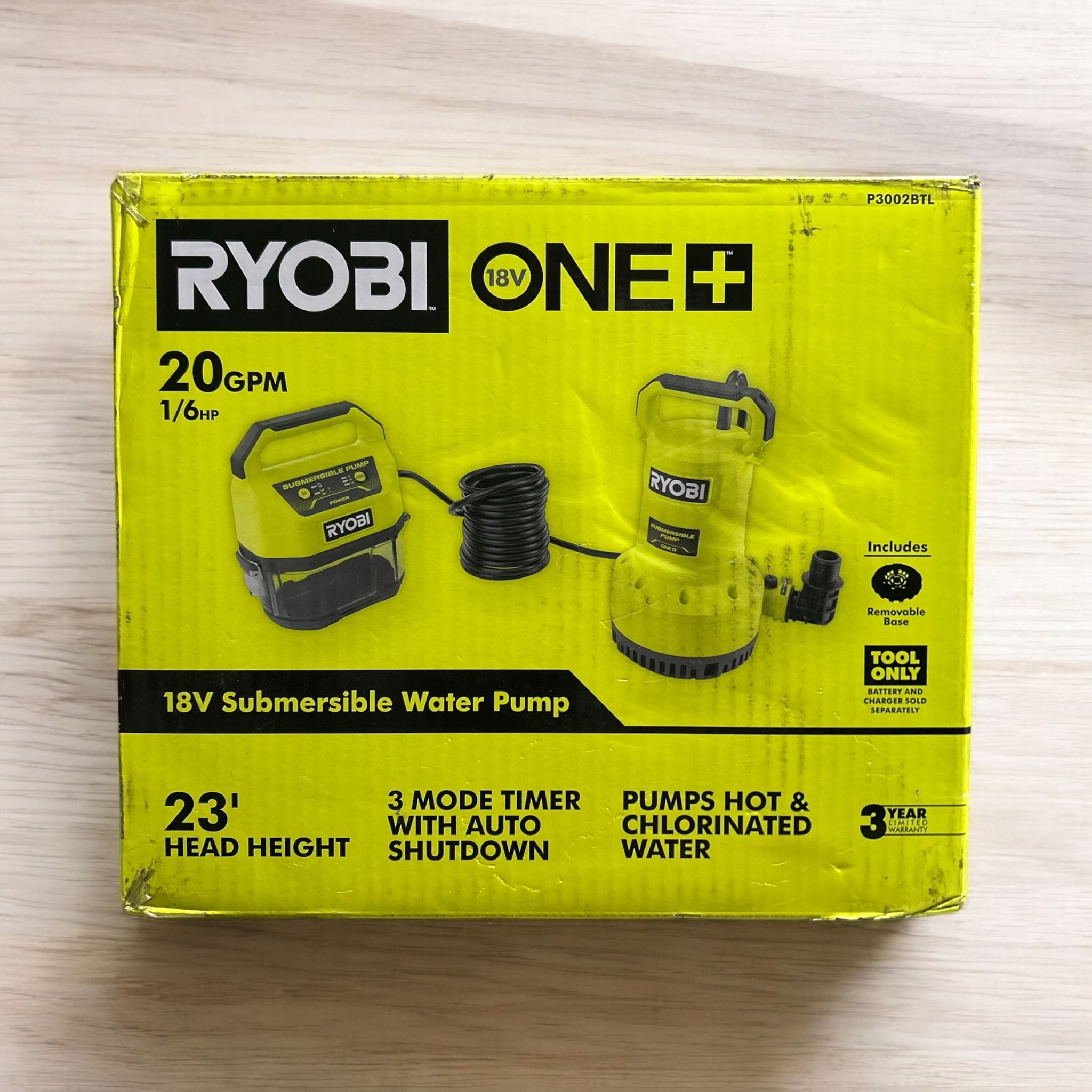 RYOBI 18V ONE+ Water Submersible Transfer Pump
