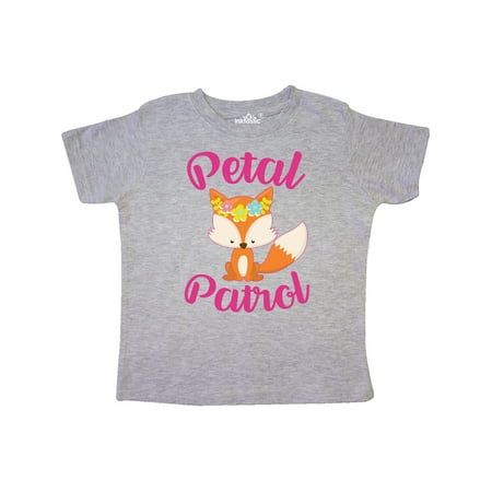 

Inktastic Petal Patrol with Cute Fox Gift Toddler Toddler Girl T-Shirt