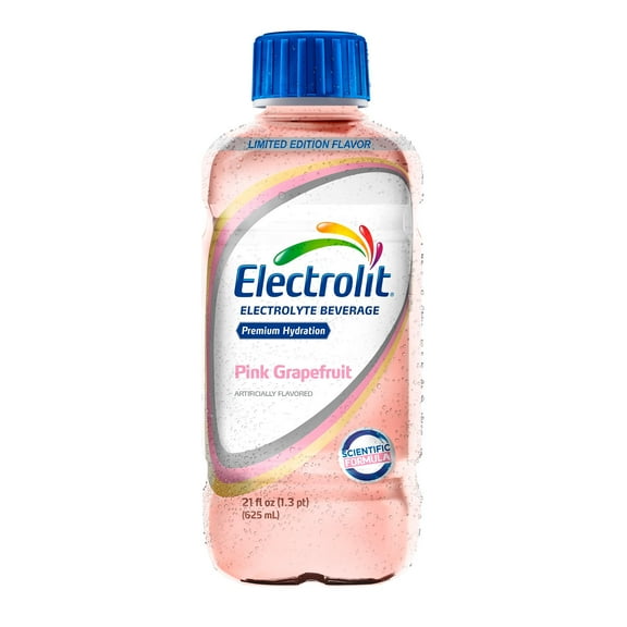 Electrolit Electrolyte Drink, Pink Grapefruit, 21.0 OZ Bottle