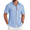 Light Blue, variant on COOFANDY Button Down Casual Shirts for Men Beach Wear Summer Button up Short Sleeve Stylish Shirts