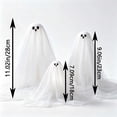 thumbnail image 3 of 3 PCS Halloween Light-Up Ghosts with Witch Hats, Spooky Ghost with Battery Included String Lights,Halloween-Ghost Lights for Porches Yards Gardens Lawn, 11/9/7in, 3 of 7