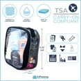 EzPacking Clear TSA Approved 311 Travel Toiletry Bag for Carry On