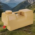 thumbnail image 3 of Yucurem 5 Gallon Water Containers with Spigot, Portable Water Jug with Hand Sanitizer Bottle, Leak-Proof Camping Bucket for Camping Hiking Picnic Vehicle Outdoor, Emergency Stroage, 3 of 7