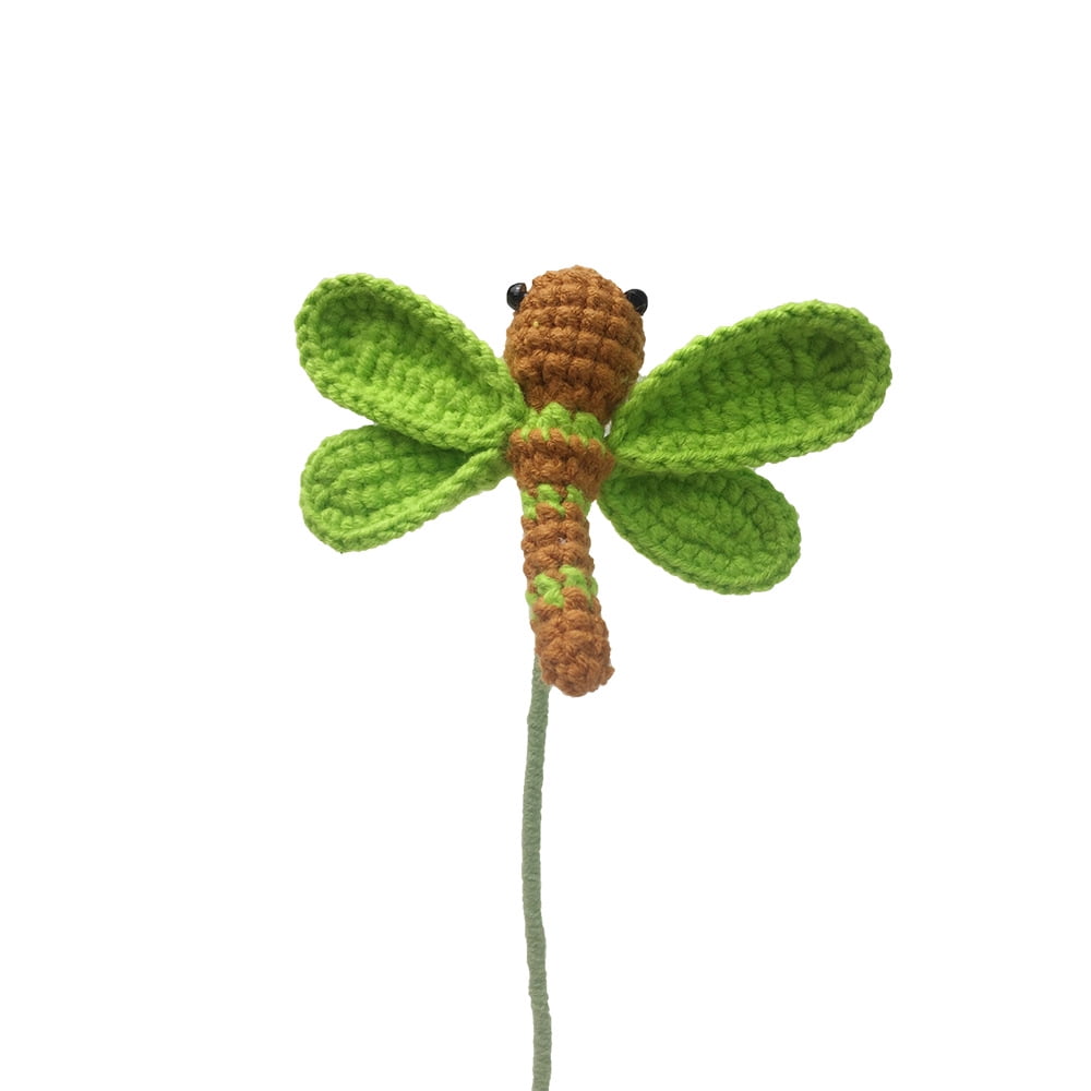 Crochet Dragonfly Kit for Beginners With Video Tutorial Cotton Knitting Yarn Thread Needles Hook Knit Tool Set DIY Craft